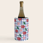Watercolor Cherry Blossom Picnic Pattern Wine Chiller Gallery Image 2