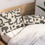 Organic Contemporary Modern Shapes 05 Pillow Sham Gallery Image 2