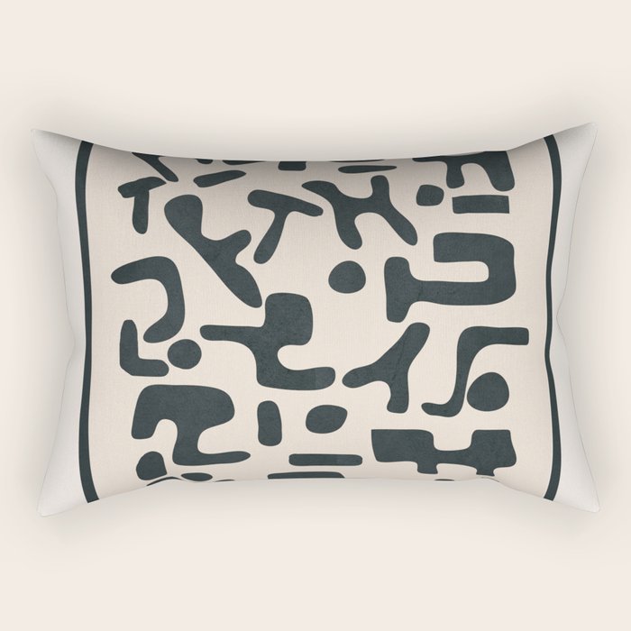 Organic Contemporary Modern Shapes 05 Rectangular Pillow Gallery Image 1