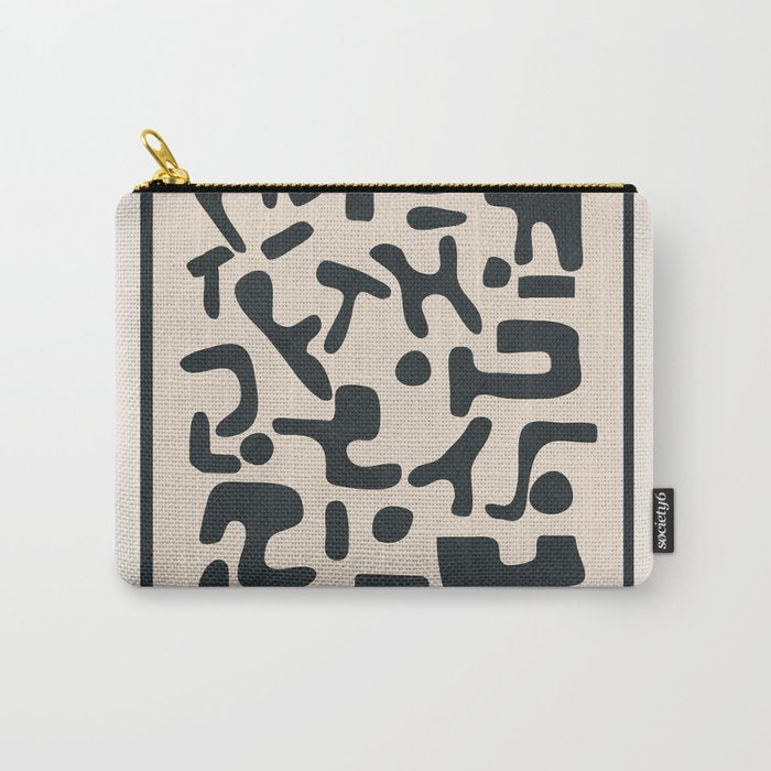 Organic Contemporary Modern Shapes 05 Carry All Pouch Gallery Image 1