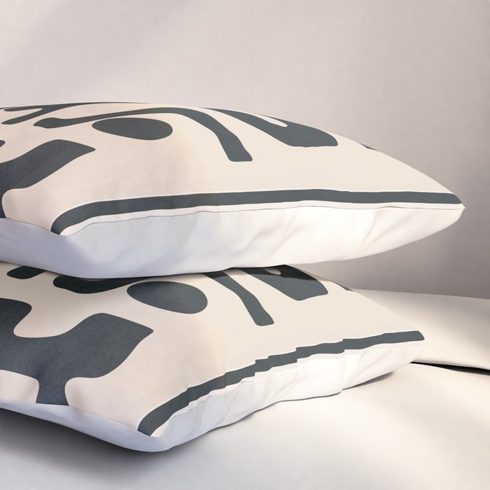Organic Contemporary Modern Shapes 05 Pillow Sham Gallery Image 3