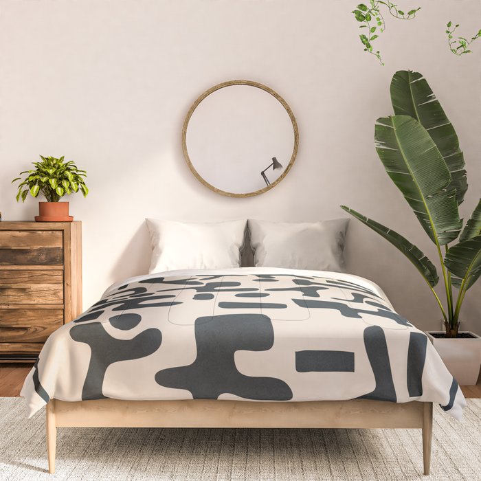 Organic Contemporary Modern Shapes 05 Comforter Gallery Image 3