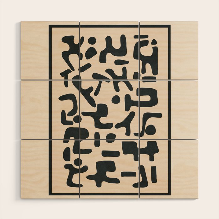 Organic Contemporary Modern Shapes 05 Wood Wall Art Gallery Image 1