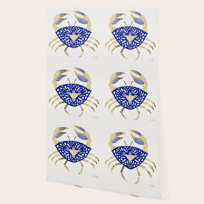 Crab - Navy & Gold Wallpaper Gallery Image 2