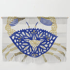Crab - Navy & Gold Wall Hanging Gallery Image 1