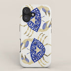 Crab - Navy & Gold iPhone Case Gallery Image 1