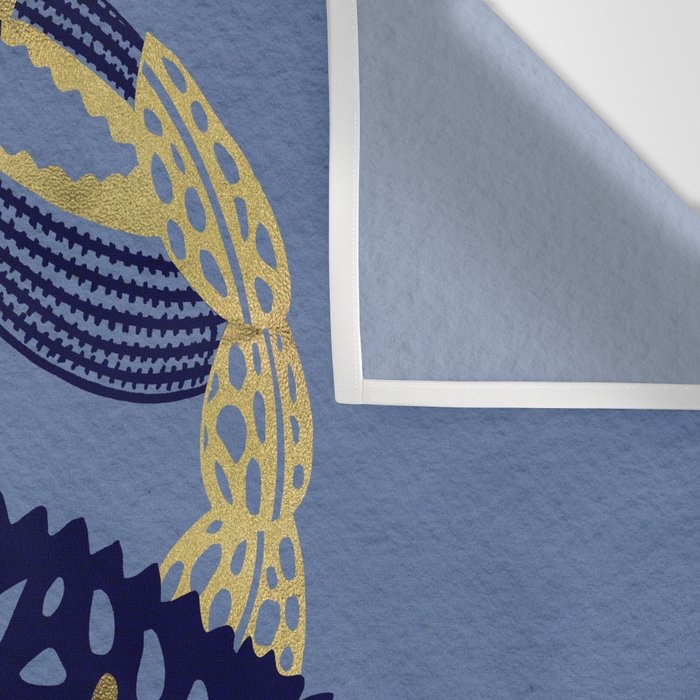 Crab - Navy & Gold Wall Tapestry Gallery Image 3
