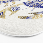 Crab - Navy & Gold Bath Mat Gallery Image 3