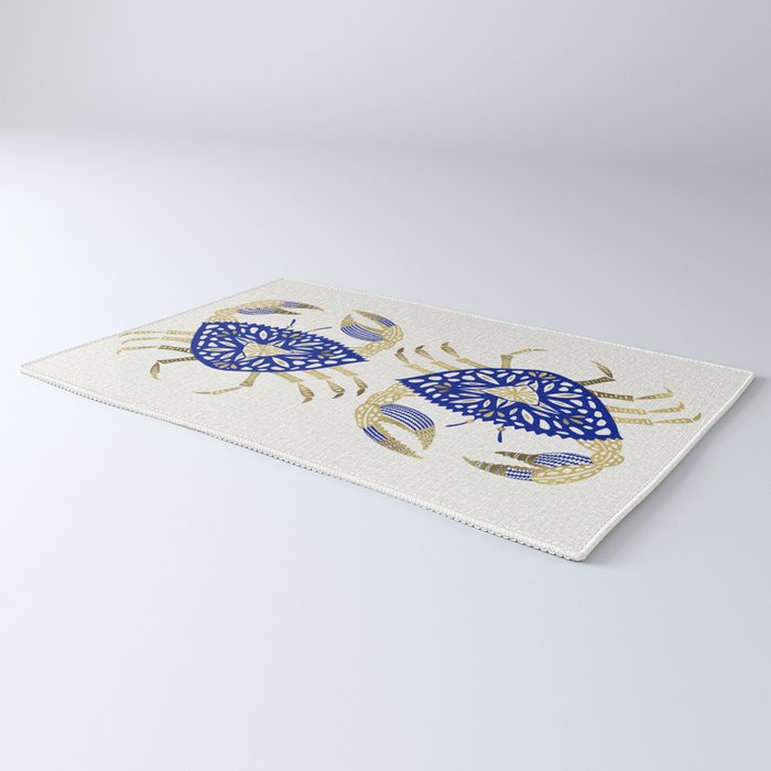 Crab - Navy & Gold Rug Gallery Image 3