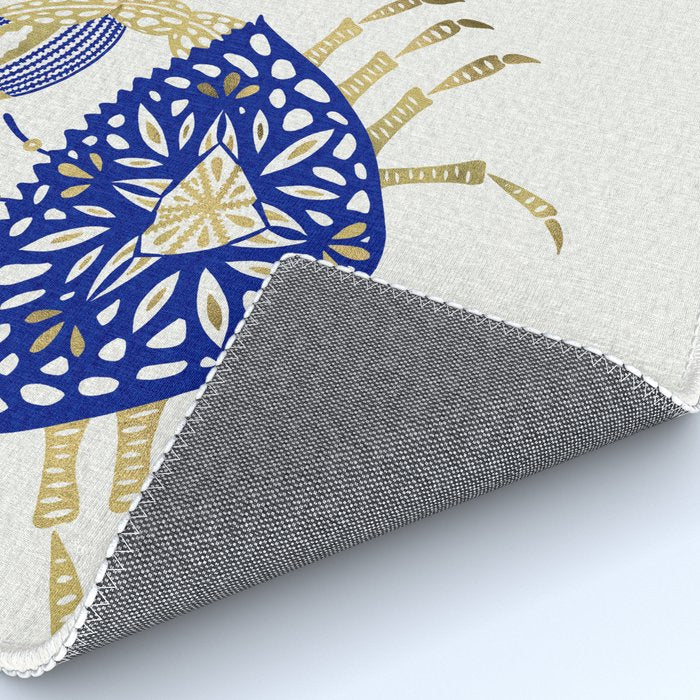 Crab - Navy & Gold Rug Gallery Image 4