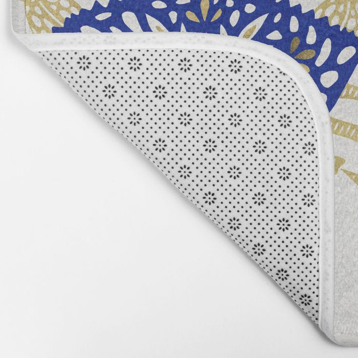 Crab - Navy & Gold Bath Mat Gallery Image 2