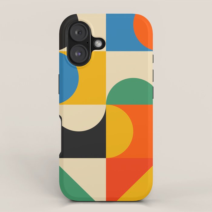 Happy Geometry iPhone Case Gallery Image 1