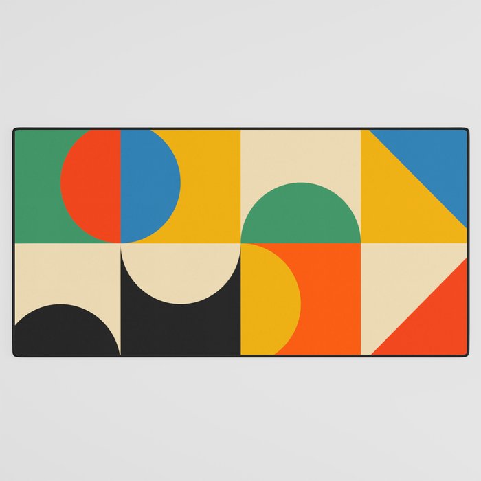 Happy Geometry Desk Mat Gallery Image 3