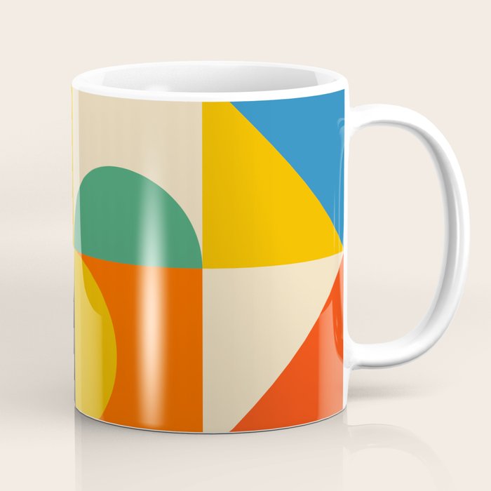Happy Geometry Coffee Mug Gallery Image 1