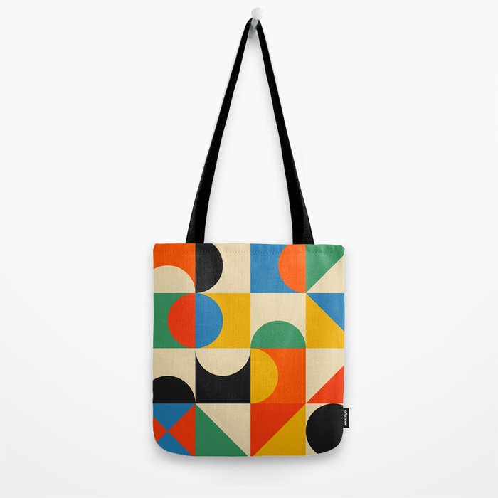 Happy Geometry Tote Bag Gallery Image 2