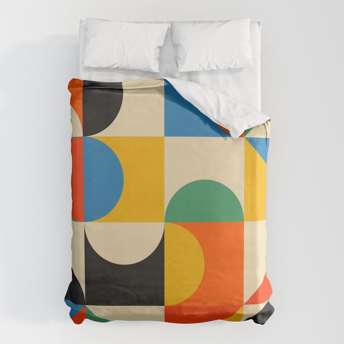 Happy Geometry Duvet Cover Gallery Image 6