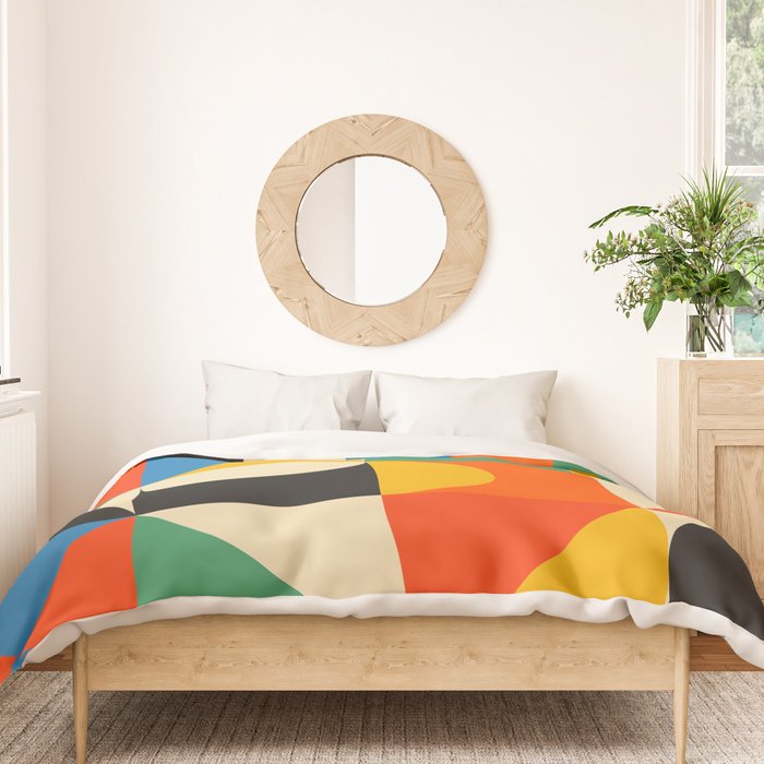 Happy Geometry Duvet Cover Gallery Image 3