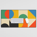 Happy Geometry Desk Mat Gallery Image 1