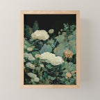 Japandi Wall Art Floral Print Maximalist Botanical Sage Green Flower Painting Japanese Forest poster Mini Art Print Gallery Image 1