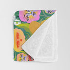 flower garden Throw Blanket Gallery Image 3