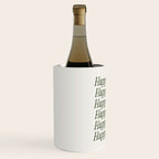 Happy Holidays Muted Green On Cream Wine Chiller Gallery Image 2