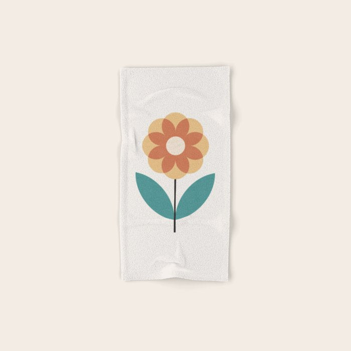 Retro Flower 2-1 Bath Towel Gallery Image 1