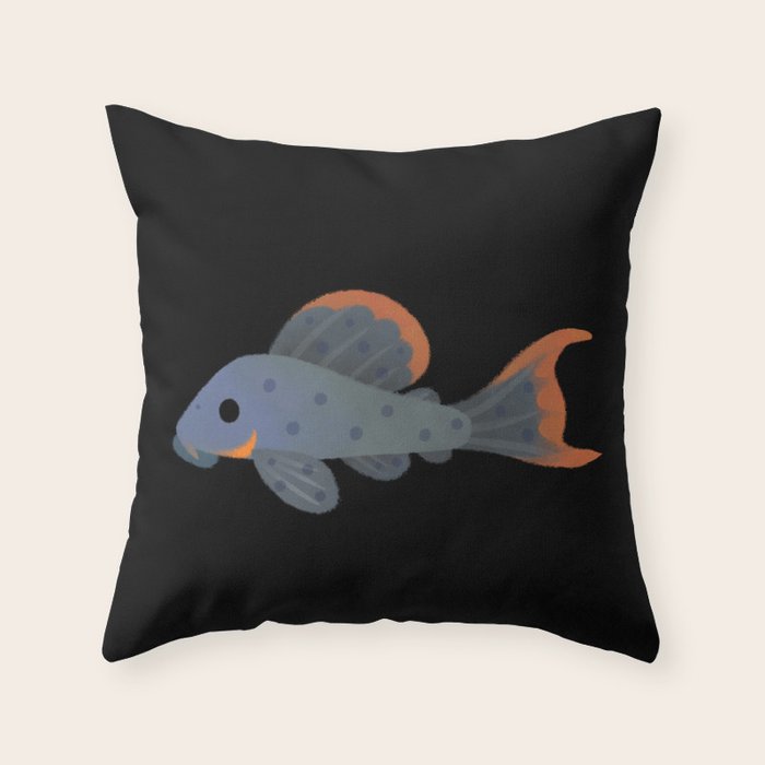 Pleco! - white Throw Pillow Gallery Image 6