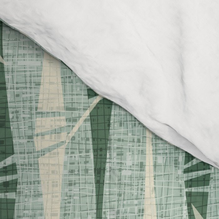 Vintage Bamboo Stripes ©studioxtine Comforter Gallery Image 4