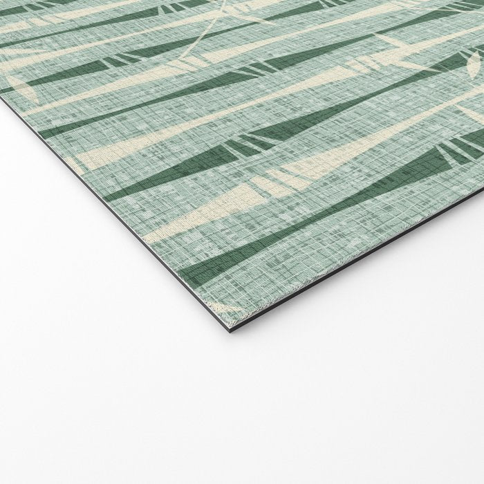 Vintage Bamboo Stripes ©studioxtine Welcome Mat Gallery Image 2