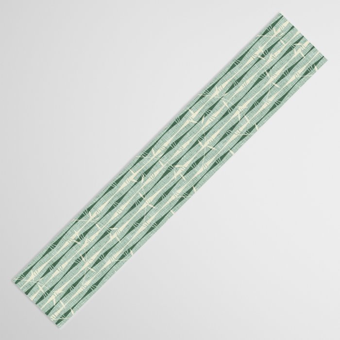 Vintage Bamboo Stripes ©studioxtine Table Runner Gallery Image 3