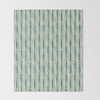Vintage Bamboo Stripes ©studioxtine Throw Blanket Gallery Image 2