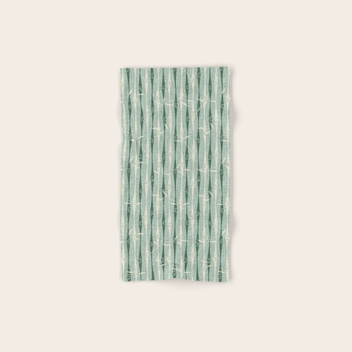 Vintage Bamboo Stripes ©studioxtine Bath Towel Gallery Image 1