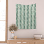 Vintage Bamboo Stripes ©studioxtine Wall Tapestry Gallery Image 2