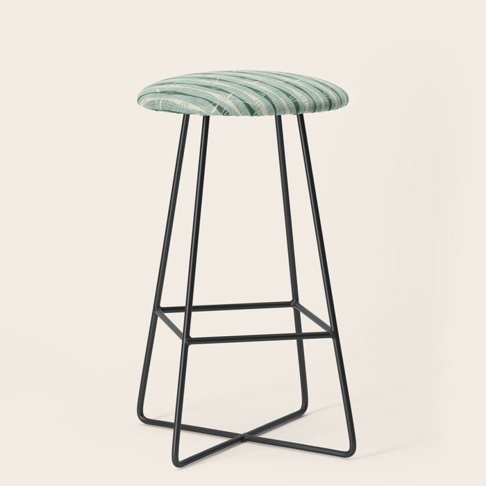 Vintage Bamboo Stripes ©studioxtine Stool Gallery Image 1