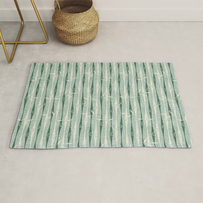 Vintage Bamboo Stripes ©studioxtine Rug Gallery Image 1