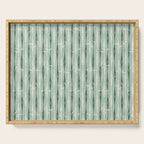 Vintage Bamboo Stripes ©studioxtine Serving Tray Gallery Image 1