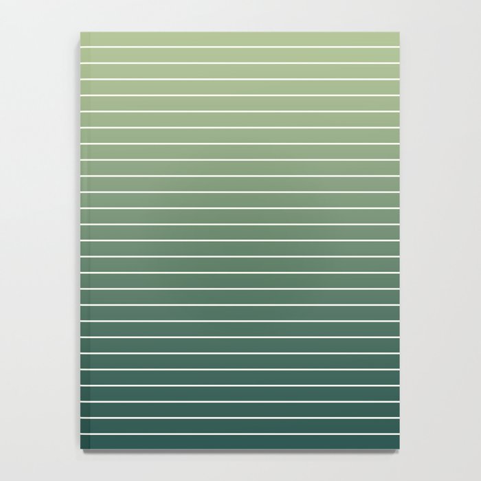 Ombre Arch XIV Green Gradient Modern Geometric Lines Notebook Gallery Image 4