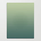 Ombre Arch XIV Green Gradient Modern Geometric Lines Notebook Gallery Image 4