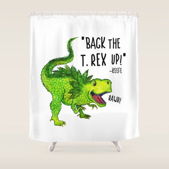 Back the T. Rex up! Shower Curtain Gallery Image 1