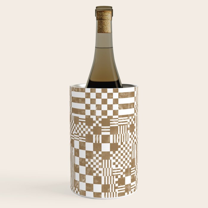 Warm Vintage Checks Wine Chiller Gallery Image 3