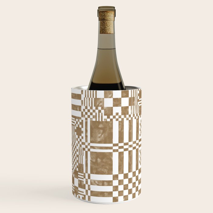 Warm Vintage Checks Wine Chiller Gallery Image 2