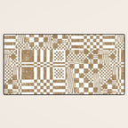 Warm Vintage Checks Desk Mat Gallery Image 3