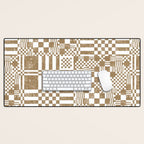Warm Vintage Checks Desk Mat Gallery Image 1