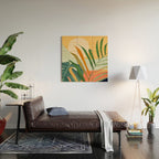 Abstract Art Tropical Leaves 118 Wood Wall Art Gallery Image 2