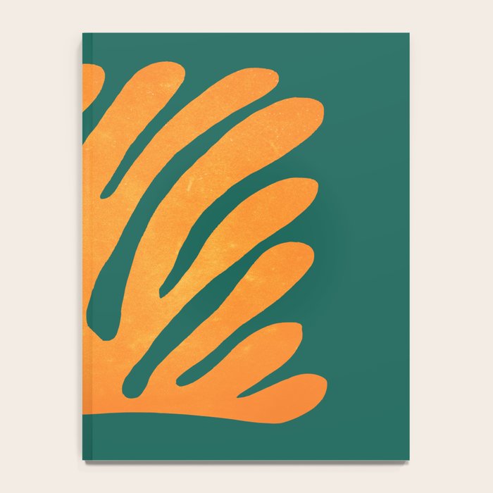 Pine Green & Tangerine: Matisse Paper Cutouts 01 Notebook Gallery Image 4