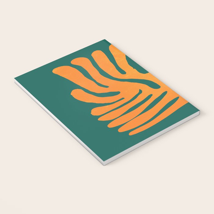 Pine Green & Tangerine: Matisse Paper Cutouts 01 Notebook Gallery Image 3