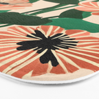 Modern Wild Poppies Bath Mat Gallery Image 3