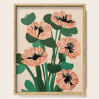 Modern Wild Poppies Serving Tray Gallery Image 1