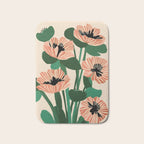 Modern Wild Poppies Bath Mat Gallery Image 1