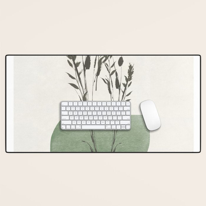 Modern Vase With Plants Desk Mat Gallery Image 1